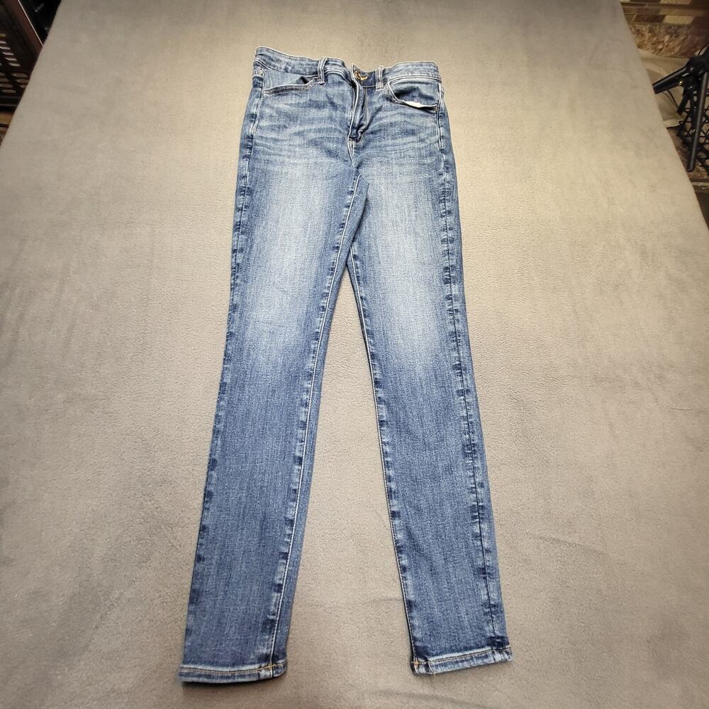 American Eagle Jeans Womens 6 Blue Jegging Distressed Stretch Denim